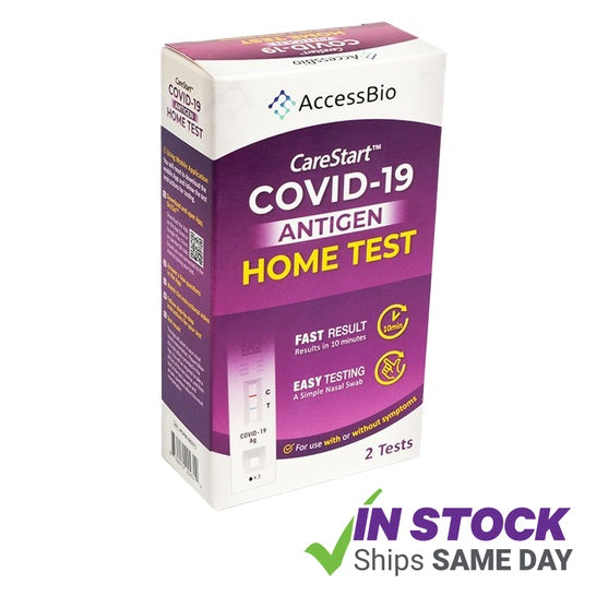 CareStart- COVID-19 Antigen Home Test - Kit of 2 tests (TK-7)