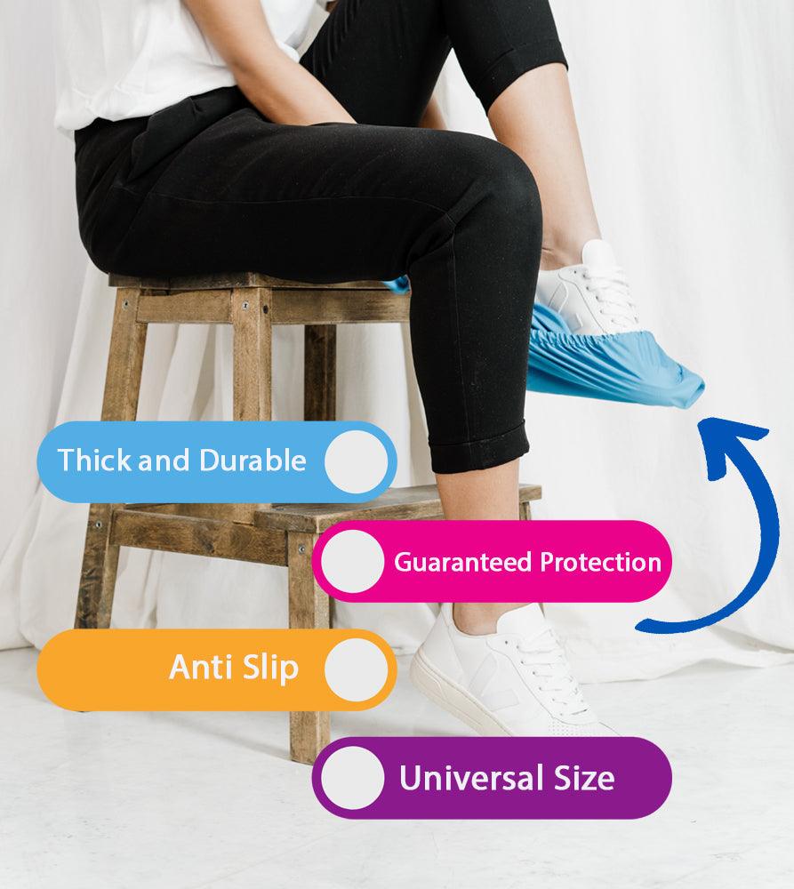 Shoe Cover - pack of 100 (SC-1) Gowns & Coveralls Vizocom -3