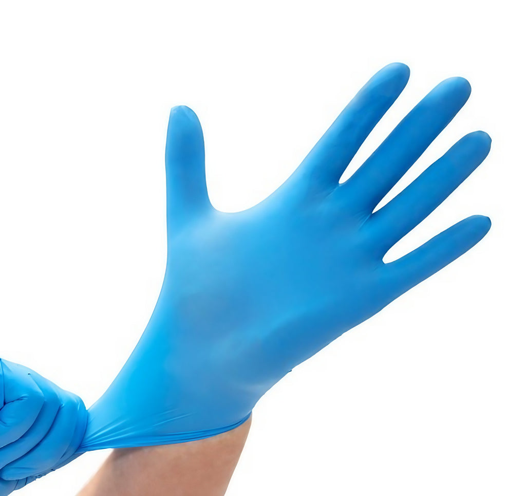 Diamond Blue 4.5g vinyl powder-free gloves from a case of 1000