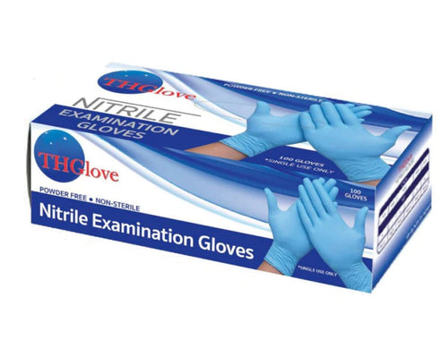 THGloves 4 mil Nitirle Exam Gloves, Powder Free, Case of 1000 (GDITHG4)