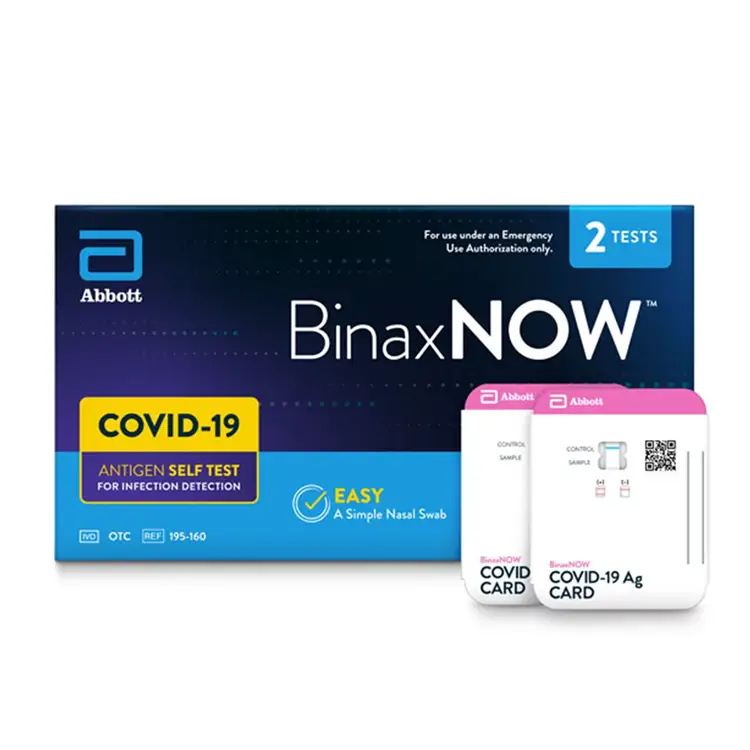  BinaxNOW COVID-19 Antigen Self Test Kit- box