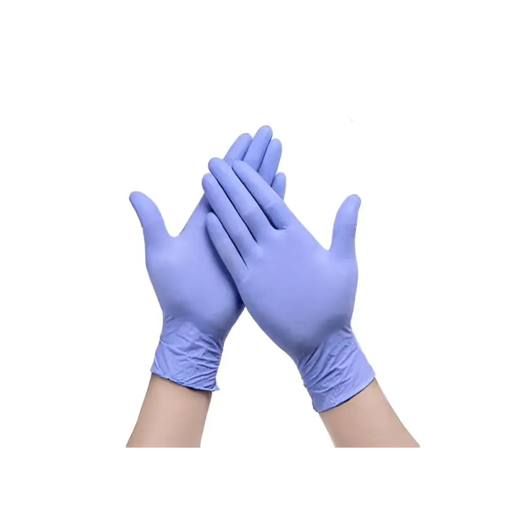 Diamond Violet Blue 3 mil Nitrile Industrial Glove- fit