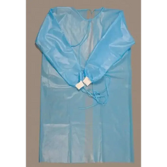 Disposable Isolation Gowns Blue, 10 Gowns - Long Sleeve PPE Gowns - View #5