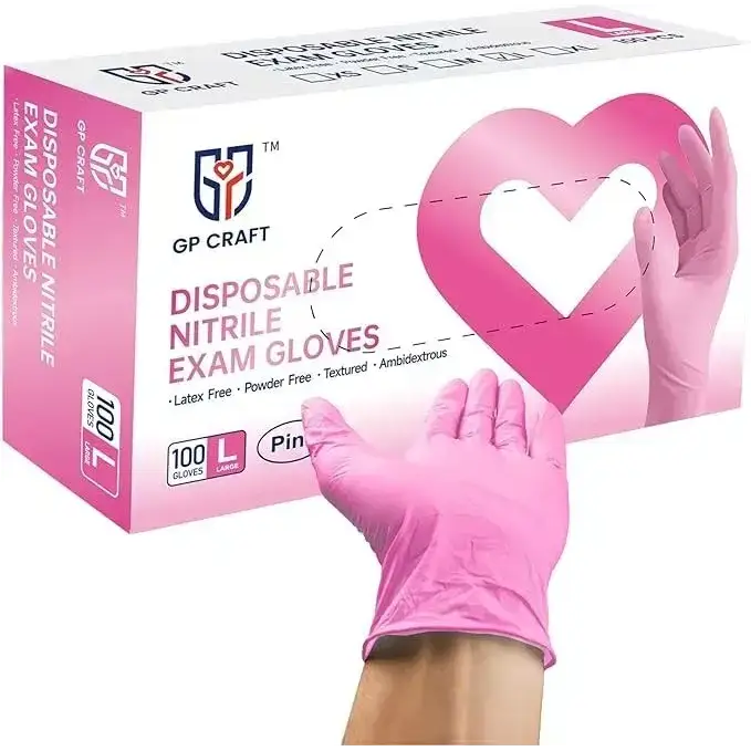 Nitrile Powder Free Pink offers Gloves 1000PCs (1 Case) MEDIUM