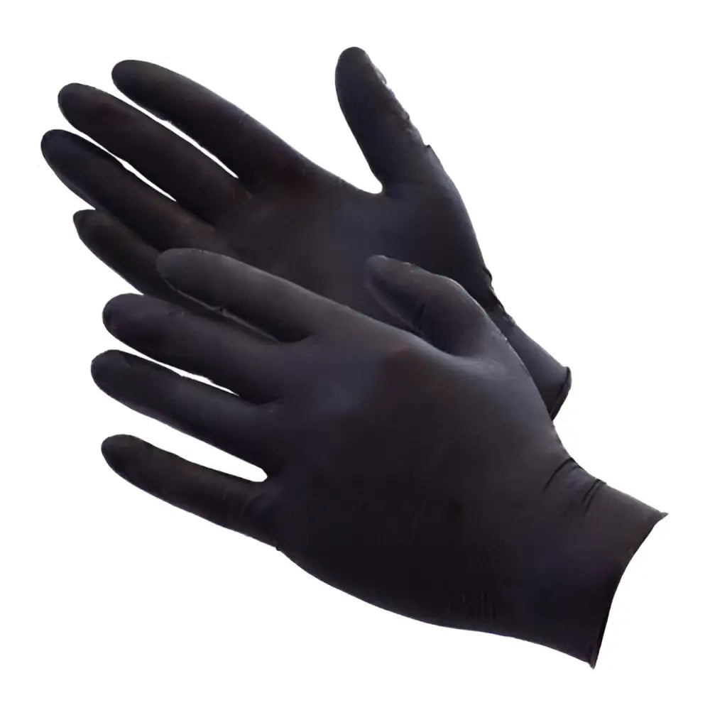 INTCO Synguard Black Nitrile Exam Gloves-2