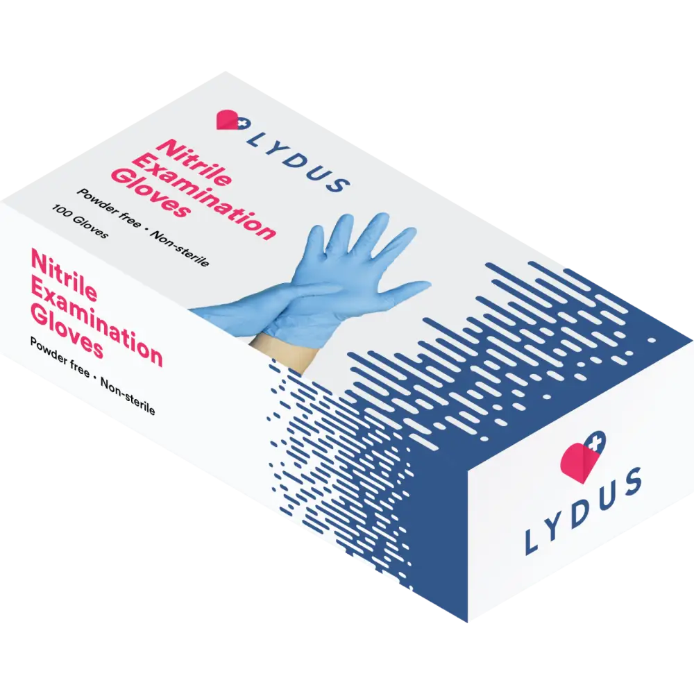 Lydus Nitrile Medical Examination Gloves- box image