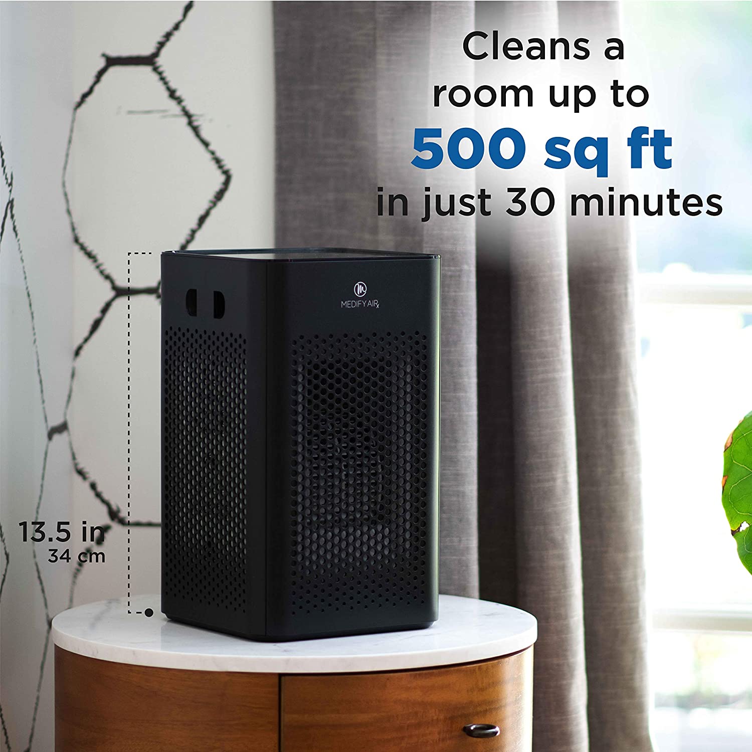 The Medify MA-25 Air Purifier has two on-board filters for air purification