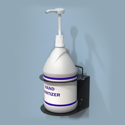 Gallon Pump Bottle Sanitizer Stand – Wall Mount -1