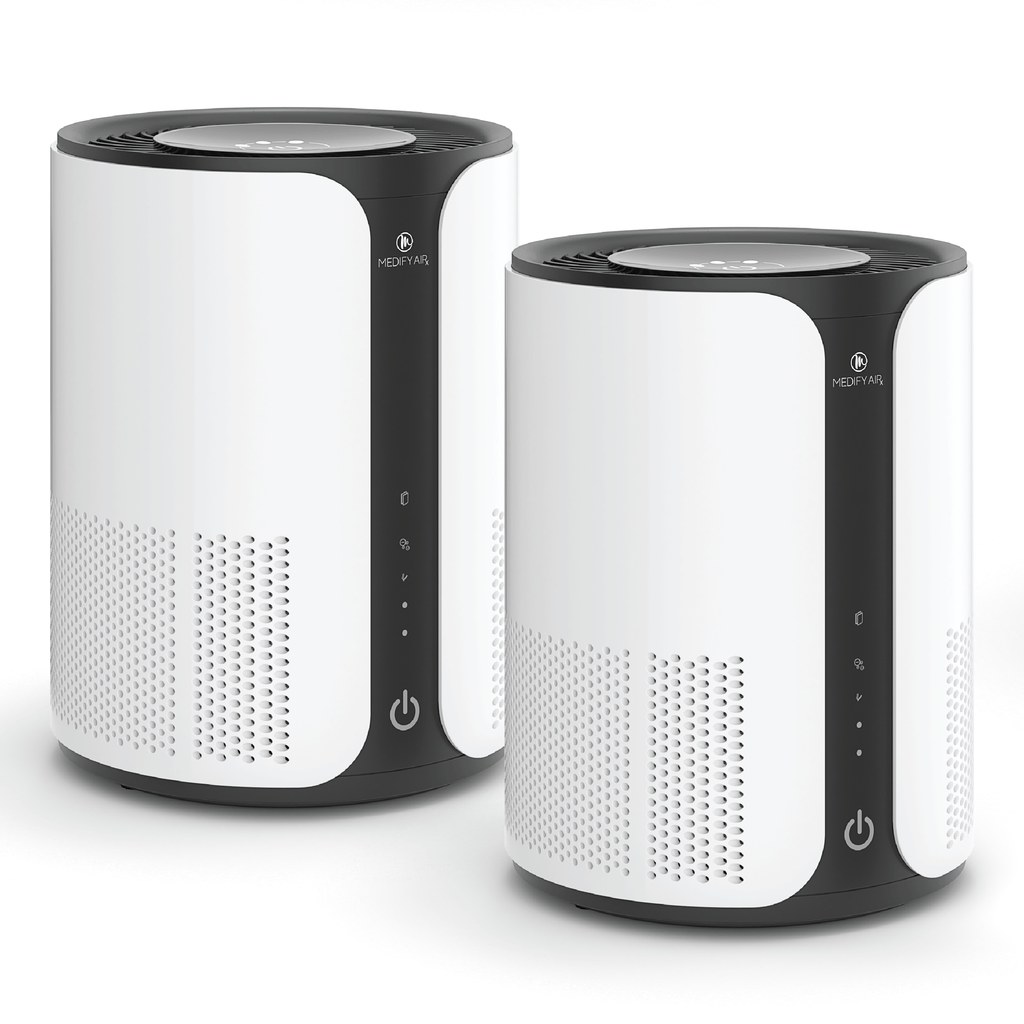 Medify MA-18 air purifier (also known as Medify 380-sq-ft Medical-grade Air Purifier, Medify 4-stage H13 HEPA Air Cleaner)