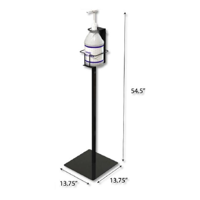 Gallon Pump Bottle Sanitizer Stand - Free Standing (DS-4) -2